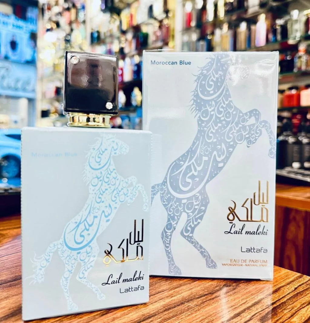 Perfume Lattafa Lail Maleki Moroccan Blue Eau De Parfum Unissex 100Ml
